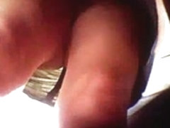 Stolen video upskirt no panty at bank