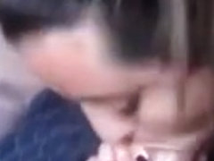 Sexy amateur girl blowjob and swallow
