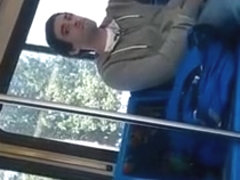 Caught a str8 stud masturbating on the bus