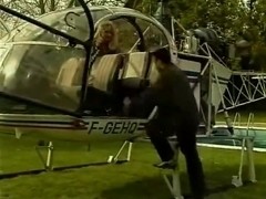 Guy Takes Busty Blonde On A Helicopter Ride