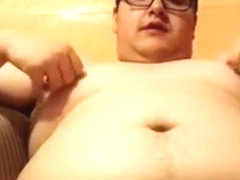 Second video, chubby wanking again