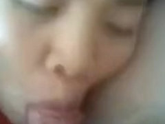 My Asian wife drives me crazy with a deepthroat blowjob