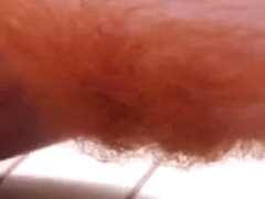 Redhead with furry bush and pits positions solo