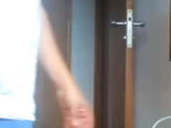 Voyeur cam filmed a hottie walking in a room