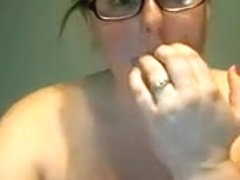 countrybabee9109 - BBW girl sucking dick on webcam