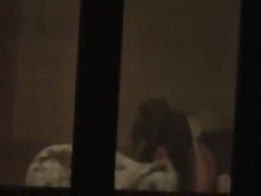 Poor quality voyeur video of couple fucking
