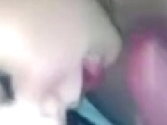 Cute blonde teen with nose piercing lets me cum in her face