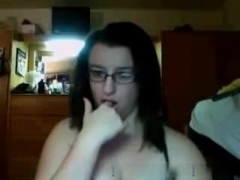 Flashing my immature tits on a webcam