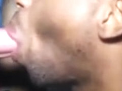 Black Twink Swallows Verbal White Top Cum