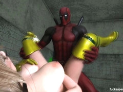 Deadpool and Rogue - Getting naughty in the bedroom