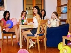 College orgy for a birthday girl
