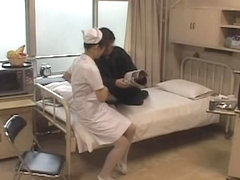 Kinky horny nurse enjoys hardcore Japanese fucking
