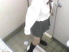 Masturbation hidden cam action from teen in school toilet