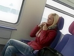 adorable german woman sex on public transport