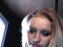 So sexy blonde girlfriend make a hot webcam sex fun video with his dude,damn