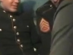 Sexy guys in uniforms wank off