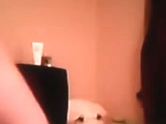 blonde girl on webcam