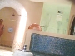 Sauna shower voyeur mixed naked