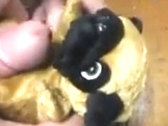 small plush fucked and cum