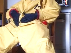 Respirex Level A Gas Constricted Chemical Hazmat Costume Inflate/Wank