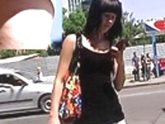 How to make upskirt vids on bus stops