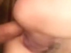Latino Legal Age Teenager Takes A Large Phallus Up Her Booty On The Sofa
