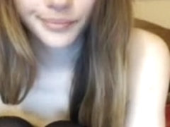Sexy teen posing on webcam