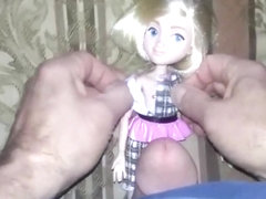 Tiny blonde doll sex