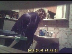 my wife before fucking with spy cam filmed