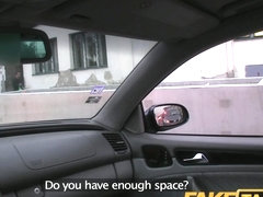 FakeTaxi: Kristine pays with her cum-hole when this babe can not afford the fare