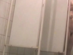 Asian hairy pussies spied on the shower room spy cam 03037