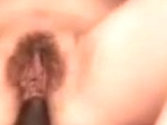 Girlfriend rides on top of cock with hairy pussy