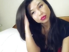AsianFoxxx shows her pussy