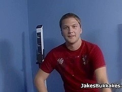 Sexy Guy Caught in Interracial Bukkake