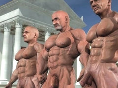 3D Gays with Big Cocks and Muscles!
