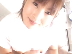 Hottest Japanese girl Chinatsu Abe in Amazing POV, Handjobs JAV clip