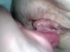 Boyfriend licking her moist snatch