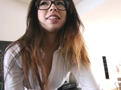 Emo Teen In Glasses Ava Taylor Seduces Her Step Dad
