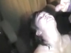 Strangers Cum On Wife Face in Adult Cinema