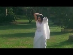 Mallu Sapna Hot Song in White Sharee