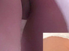 Amateur upskirt clip with cute bodycolor pantyhose