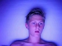 Hot blonde nude hunk on webcam