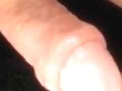 Mature Guy Spunking in his foreskin covered cock