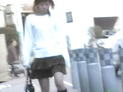Cute girl got shuri sharked while walking down the street