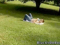 Aaron Tyler Gets A Black Cock Slid In His Ass