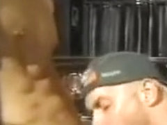 Sizzling gay sex in the bar