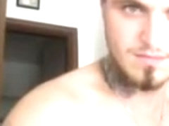 Italian gorgeous boy cums on cam