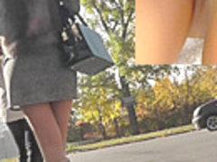 Autumn video upskirt with a lonely girlfriend