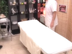 Japanese slut fucked by my hammer in voyeur massage video