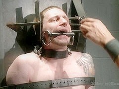 30 minutes Of Torment. Stud with a 10 inch fat cock gets torment to the extreme